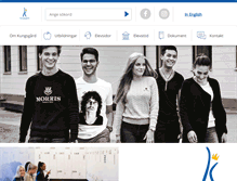 Tablet Screenshot of kungsgard.norrkoping.se