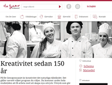 Tablet Screenshot of degeer.norrkoping.se